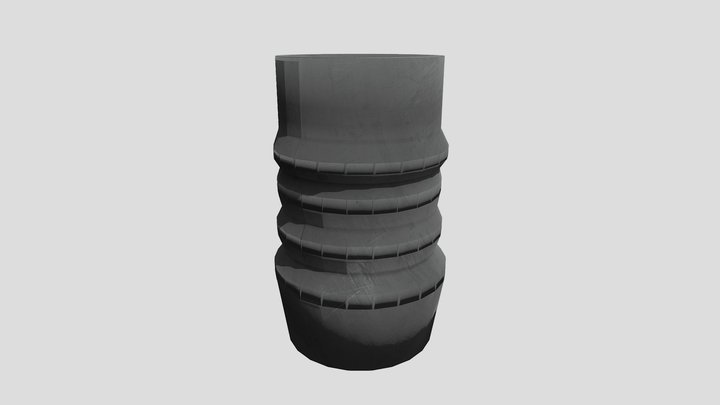 Doom 1 barrel remake 3D Model