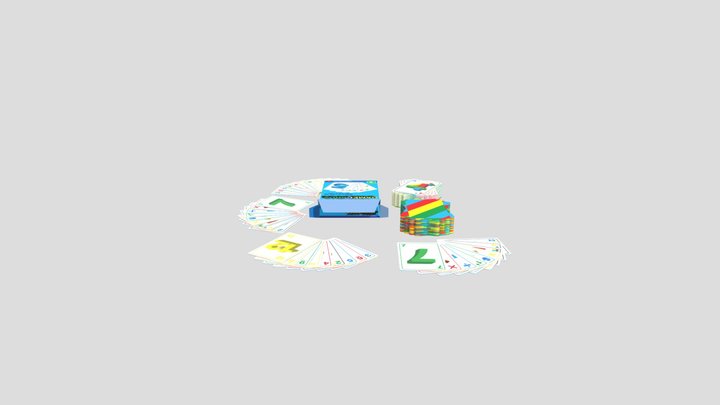 uno cards Modelo 3D