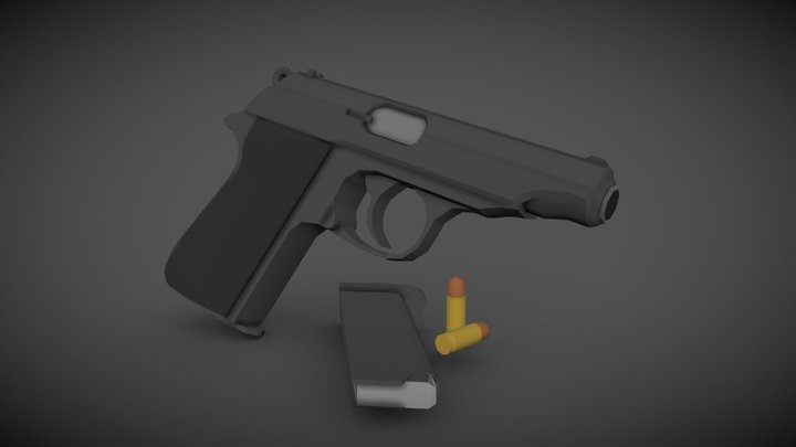 [Low Poly] Walther PP 3D Model