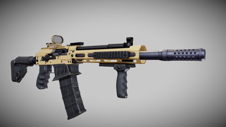 Saiga12k Custom 3D Model
