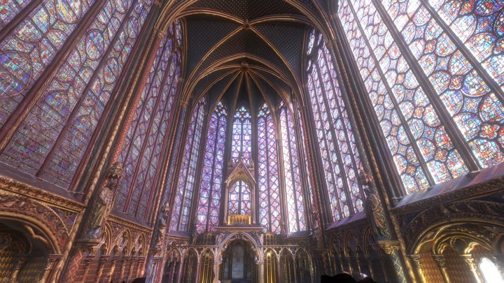Sainte-Chapelle Interior 3D Model