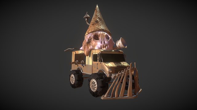 Madmax Ice Cream Truck 3D Model