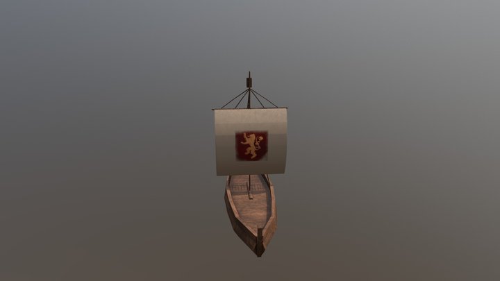 Medieval Boat 3D Model