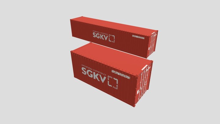 Container types 3D Model