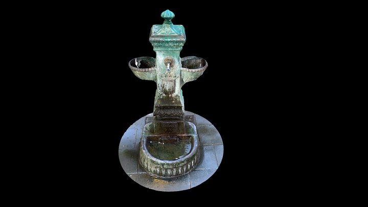 Bergamo Drinking Fountain (Scaniverse) – Free 3D Model STL