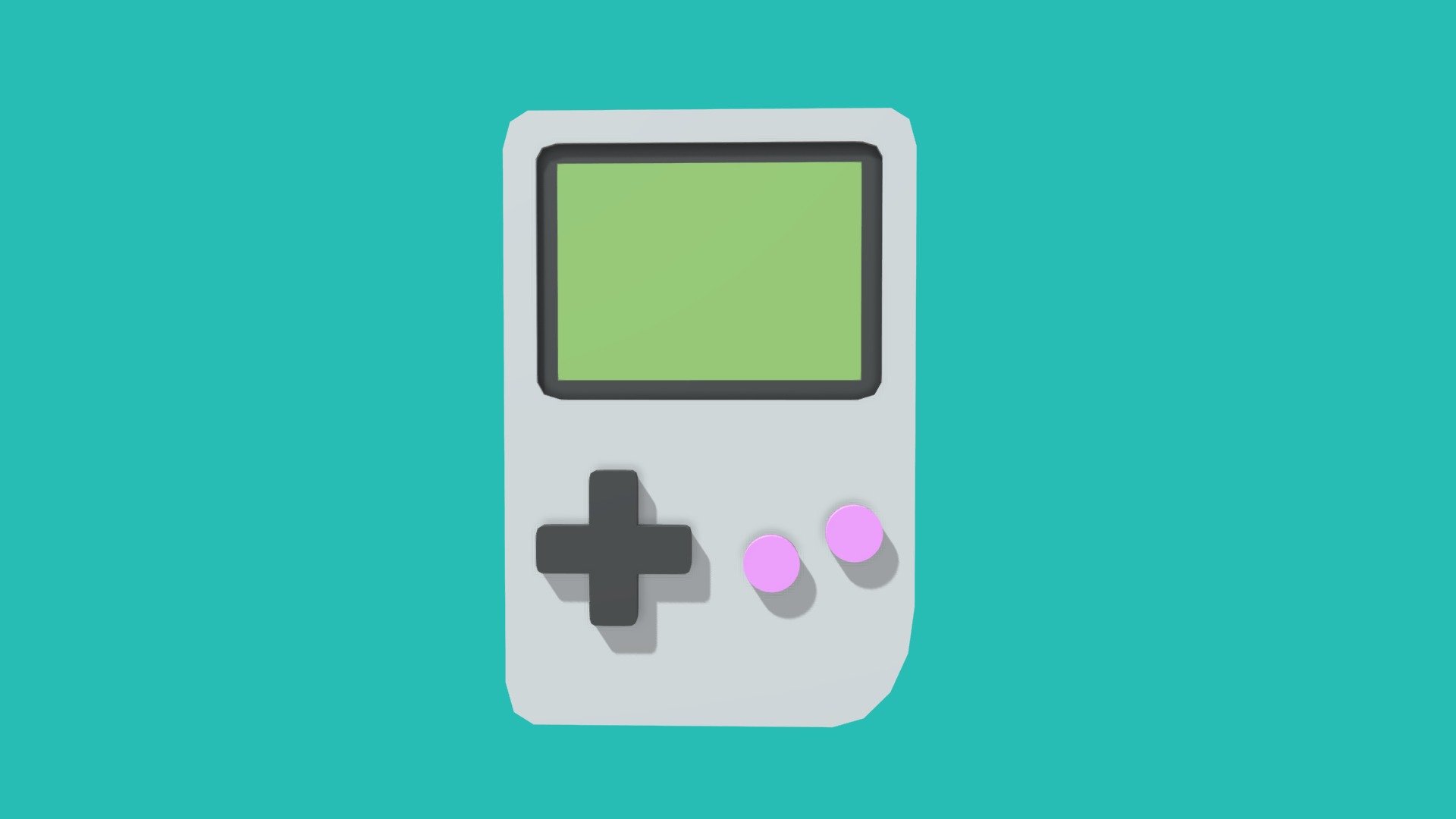 Low poly Game Boy