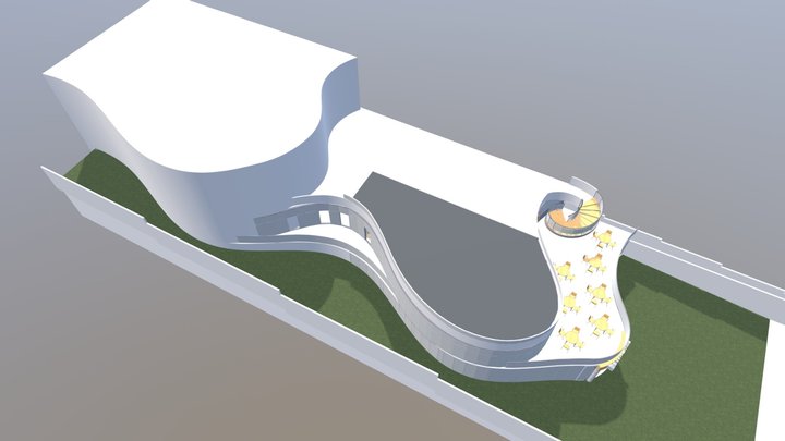 Modelo Conceptual Hotel 3D Model