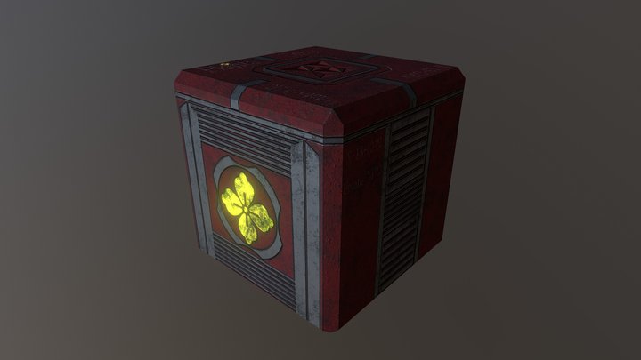 Sci-Fi Crate 3D Model