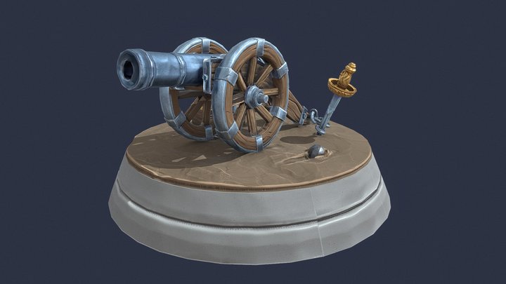 [Student Work] Stylized Canon 3D Model