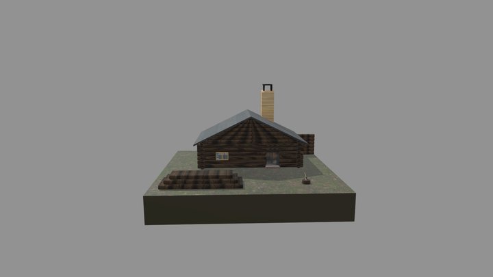 四子四乙 3A713154 陳旺坤 山中小屋 3D Model