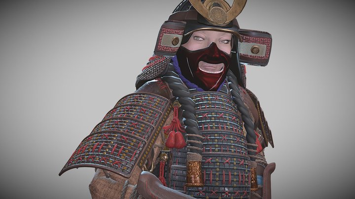 Samurai Tomoe Gozen 3D Model