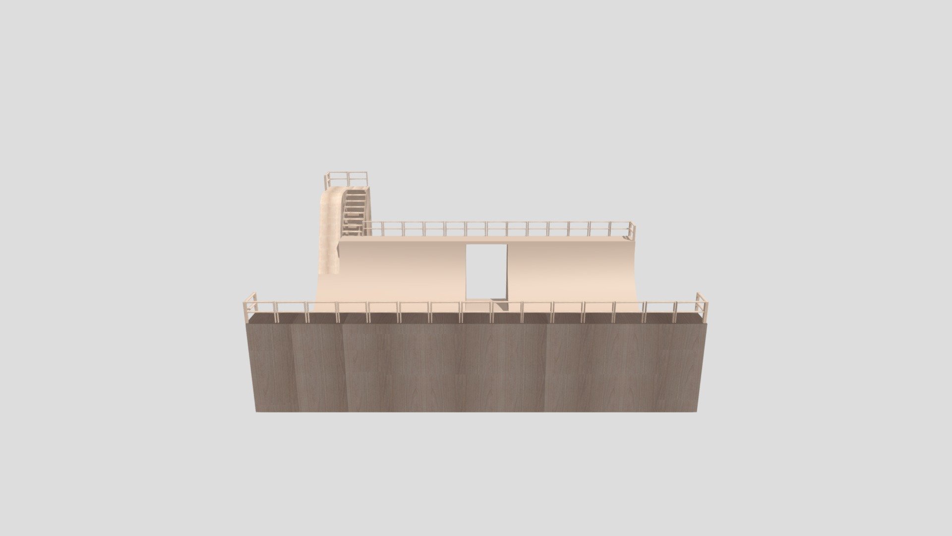 UV Halfpipe with texture