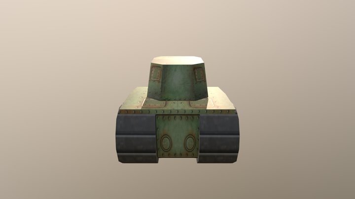 Low Poly Tank Export 1 3D Model