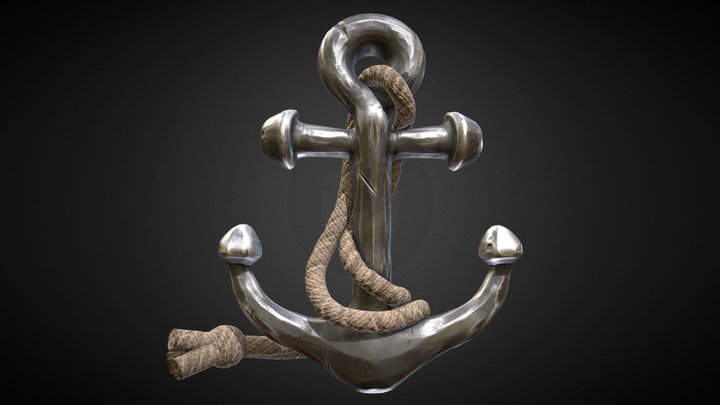 Pirate Anchor 3D Model