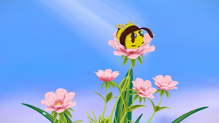 Bee on a break 3D Model