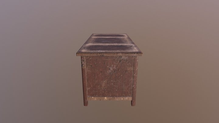 WIP - Teachers Desk 3D Model