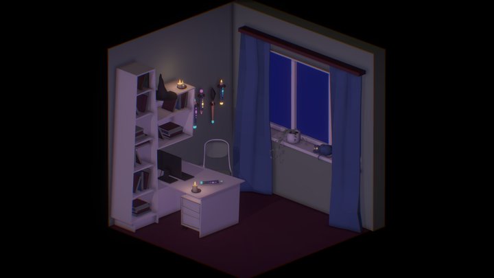 My work space 3D Model