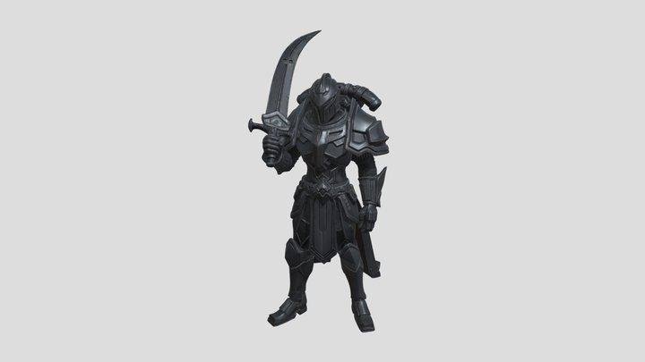 Void Knight Infantry Warrior STL | Chrome… – Modello 3D gratuito STL