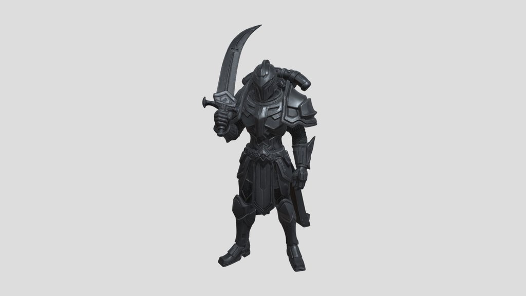 Void Knight Infantry Warrior STL | Chrome…