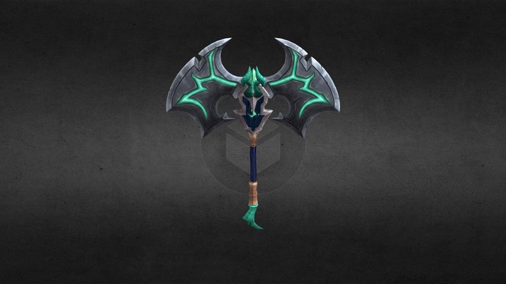 Demonic Demise // DAE Game Art Weapon 3D Model