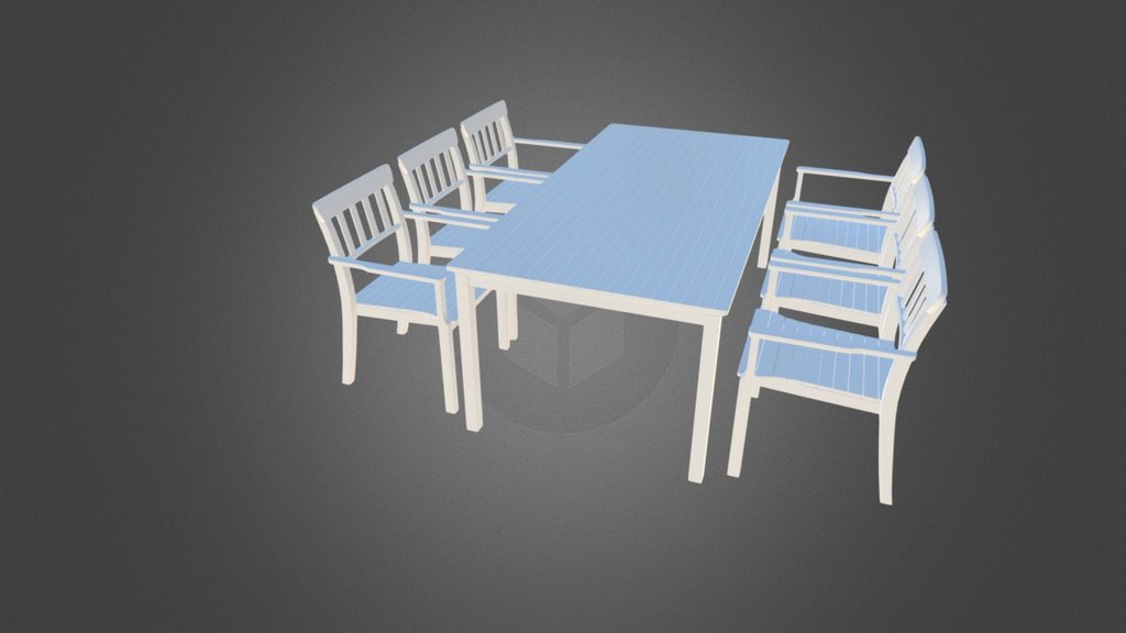 TABLE AND ARMCHAIRS