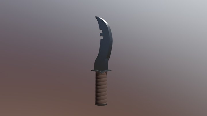 Survival Knife 3D Model