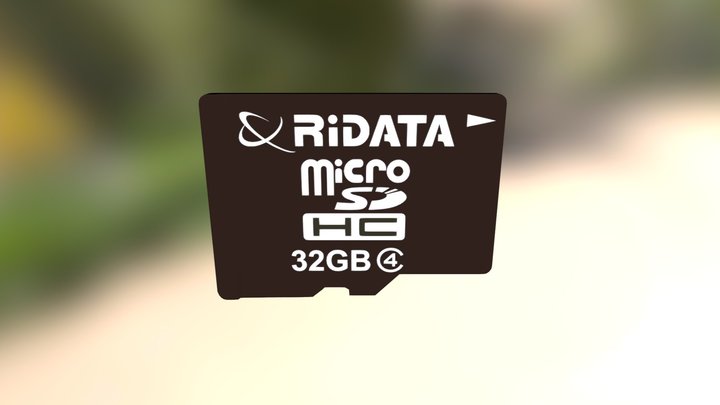 Micro SD Card 3D Model