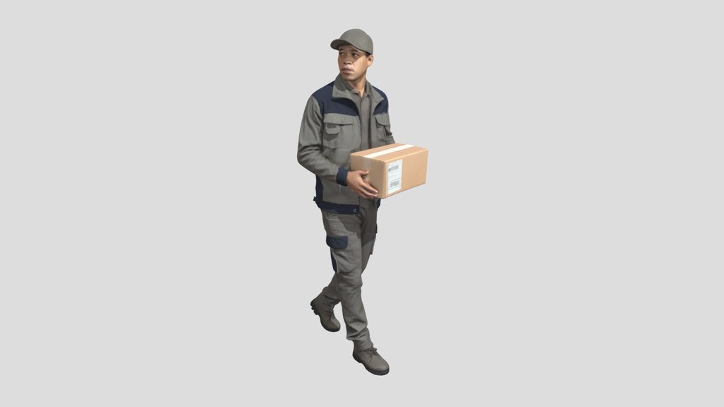 Courier With Package