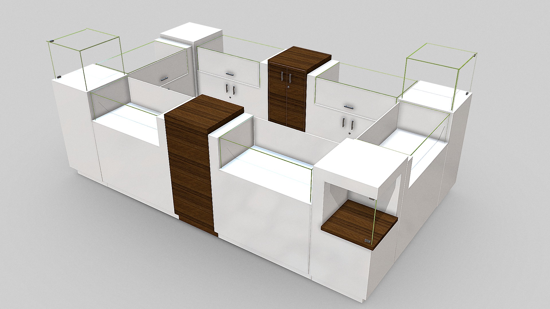 3D model kiosk - This is a 3D model of the kiosk. The 3D model is about a drawing of a house.