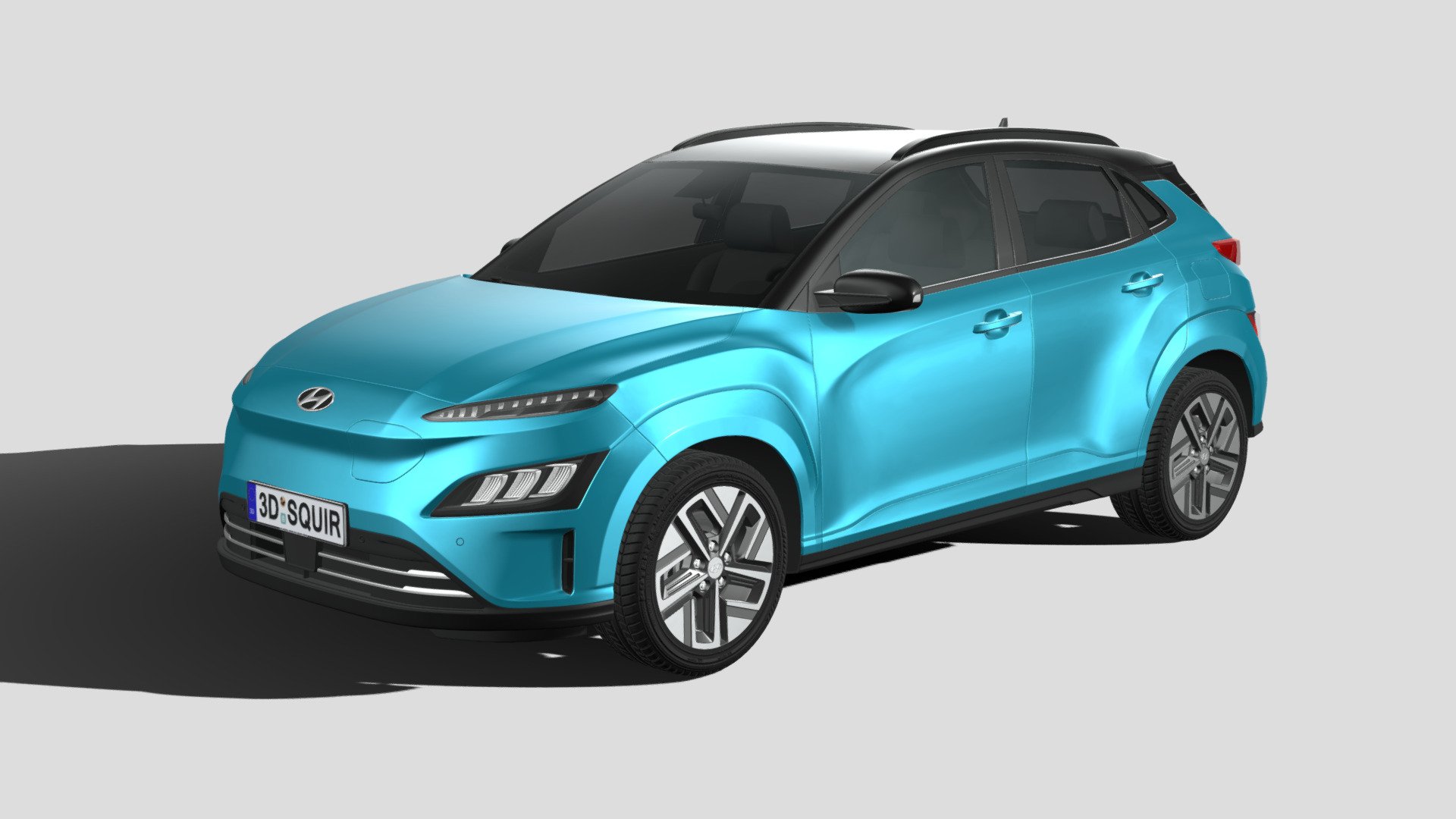 Hyundai Kona Electric 2021 Buy Royalty Free 3D model by SQUIR3D