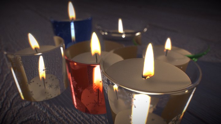 Candles – Modello 3D gratuito STL