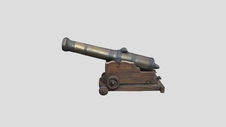 Cañon Palacio de la Moneda, Chile 3D Model