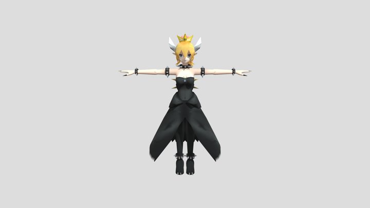 Bowsette 3D Model