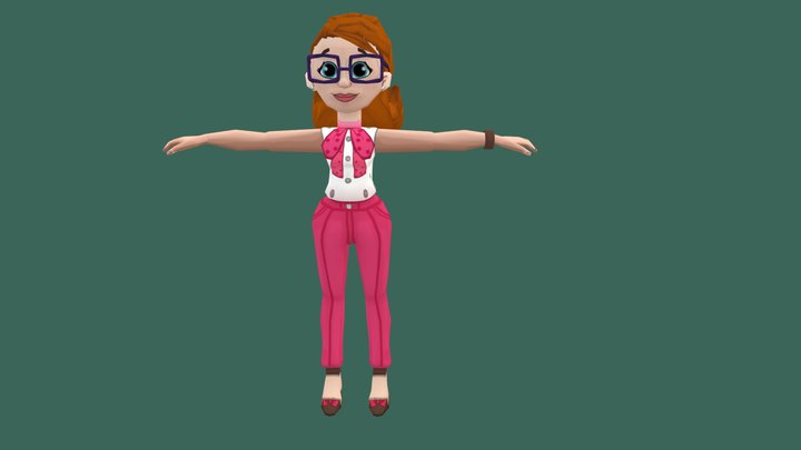 Girl character 3D Model
