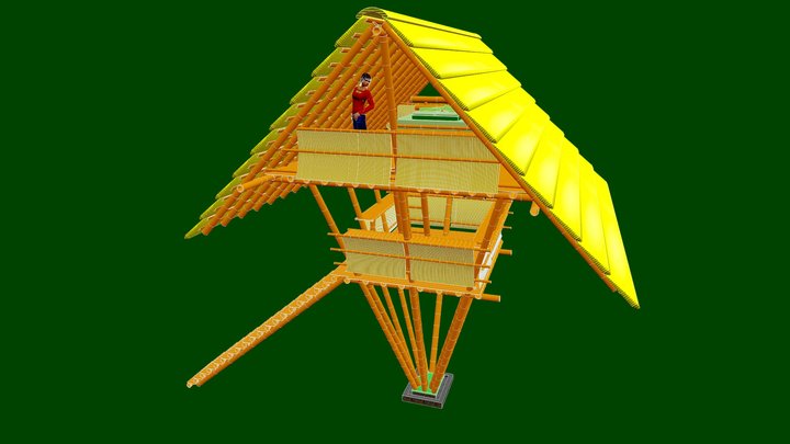 dutch hip hooch treehouse 3D Model