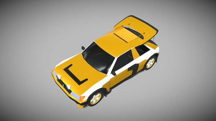 Peugeot 205 Turbo 16 Rally Raid 3D Model