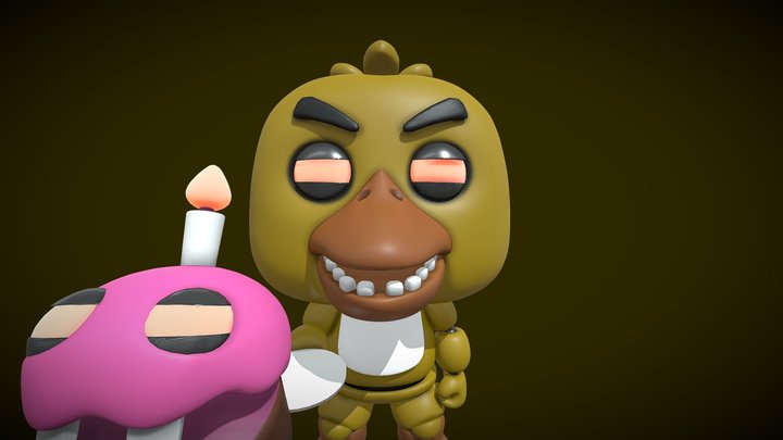 Movie Chica Funko pop! Custom 3D Model