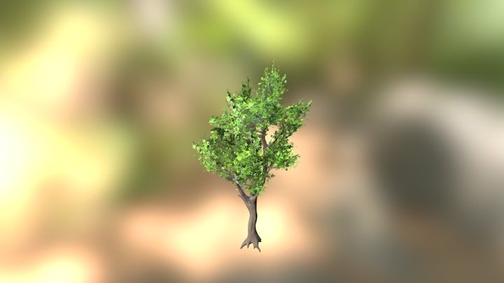 Low_Poly tree 3D Model