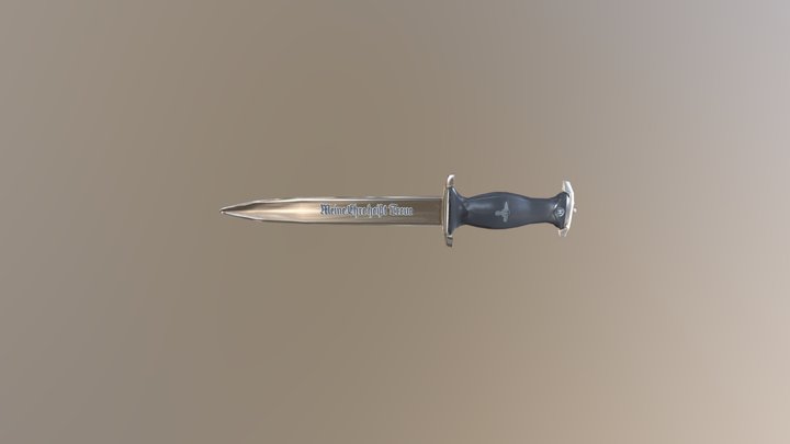 WW2 Dagger 3D Model