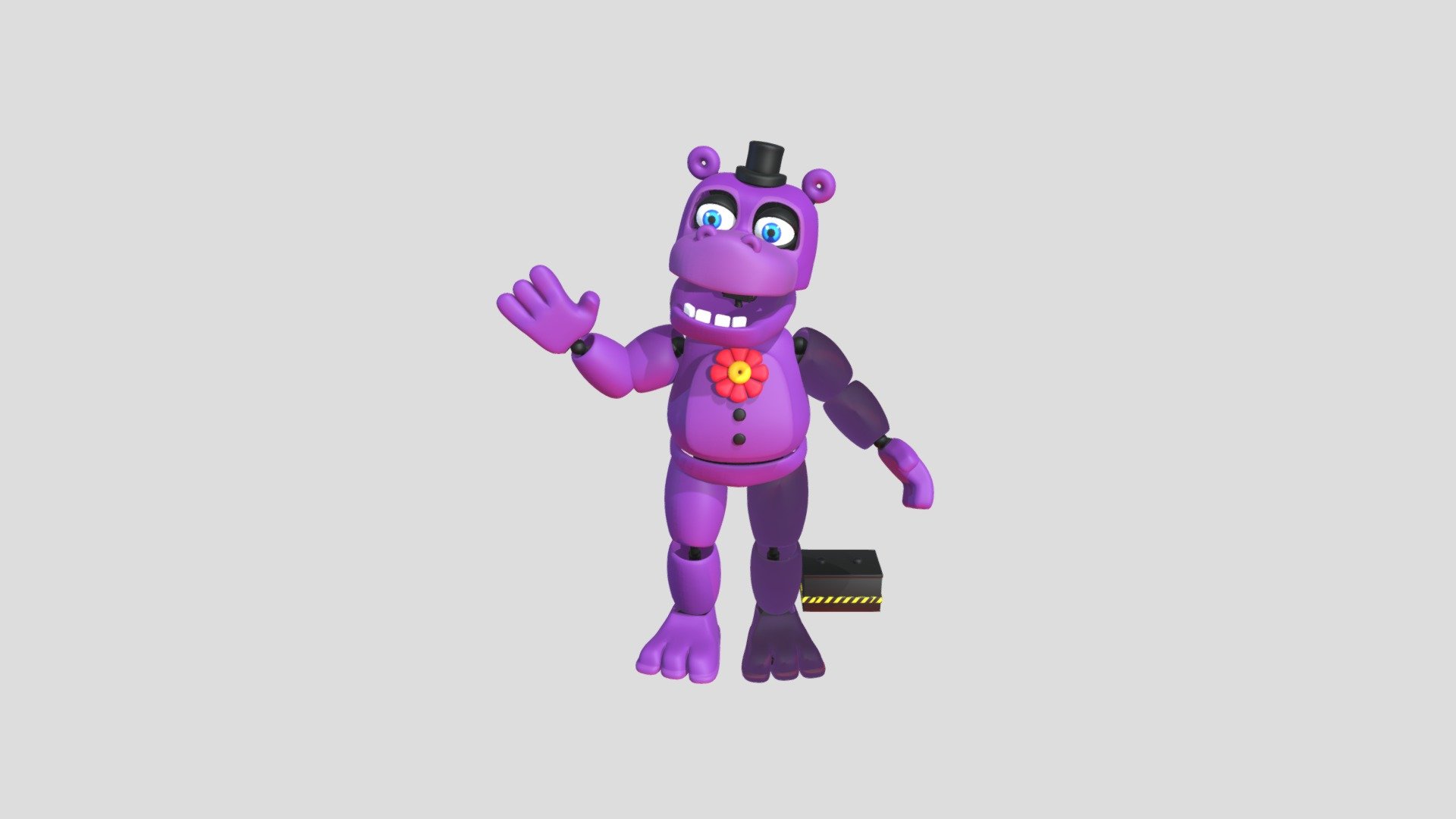 Mr Hippo fnaf 6 v1 - Download Free 3D model by Epic_space_cores (@ma ...