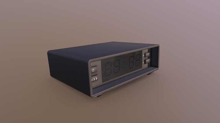 Digital Clock Model 3D Model