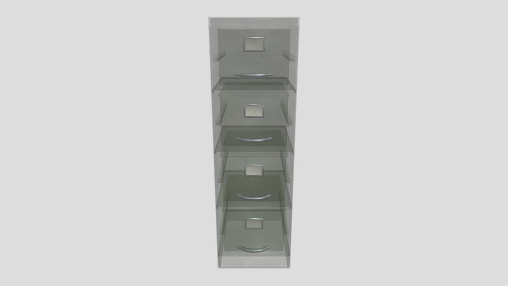 Vintage Metal Filing Cabinet