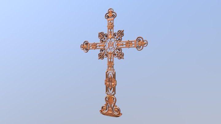 Armenian Church Cross 3D Model