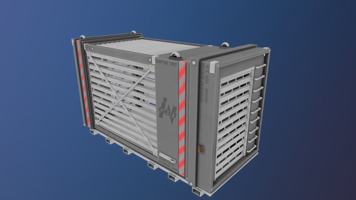 Jurassic Park - Raptor Cage 3D Model