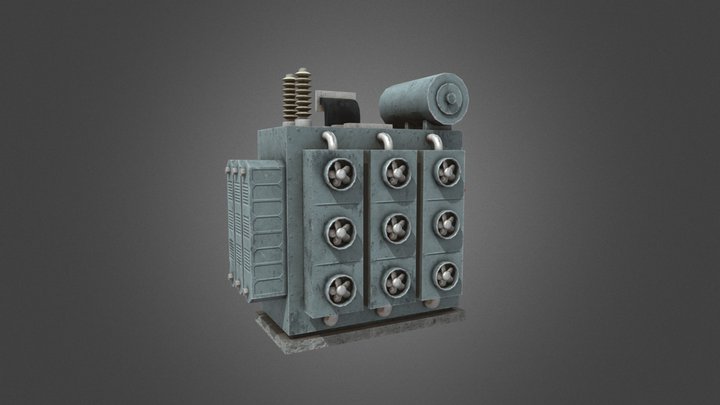 Electrical Transformer 3D Model