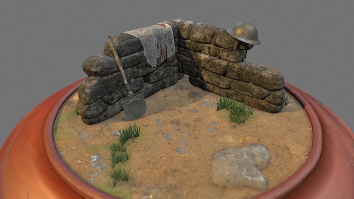 Remnants of Battle WW2 3D Model