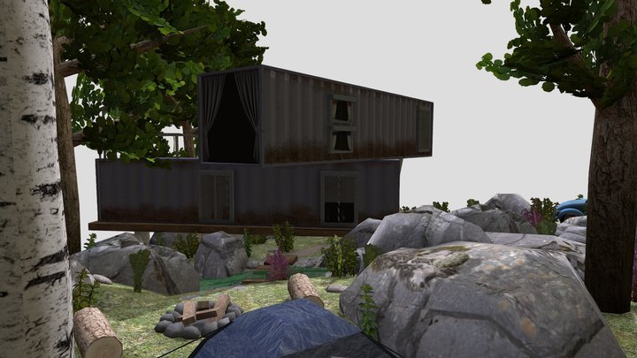 DAE Diorama - Eco House 3D Model