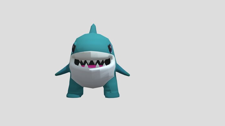Chicken Gun Shark Baby 3D Model
