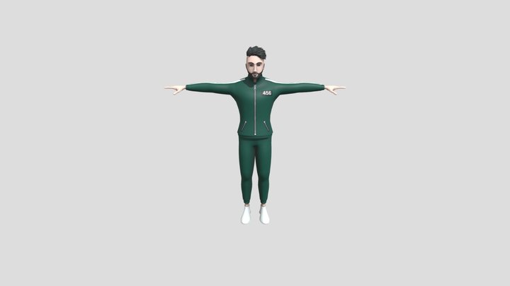 squid game player rig version 3D Model