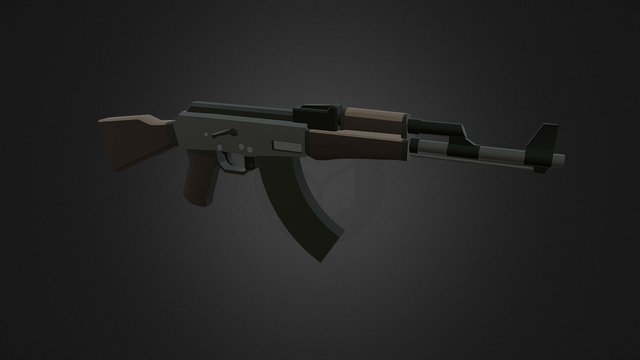 OGAT - AK47 "Compact Desert" 3D Model